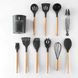 Набір кухонного приладдя 12 предметів Kitchen Set Чорний 10708 фото 3