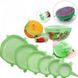 Силіконові універсальні кришки Super stretch silicone lids зелені 786 фото 3