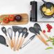Набір кухонного приладдя 12 предметів Kitchen Set Чорний 10708 фото 4