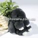Кролики брелок с мехом 18 см Темно-серый 1479 фото 2