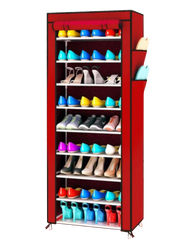 Стеллаж для хранения обуви Combination Shoe Frame 60X30X160 Красный 6729 фото