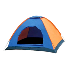 Палатка 2-х местная Оранжевая-Синяя 12563 фото