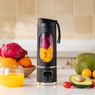 Блендер портативный USB 1500 мАч Juising Cup HP-118 Черный 27027 фото