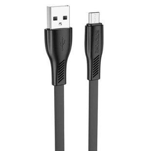 Кабель для зарядного пристрою 1м BOROFONE BX85-Micro Чорний 29041 фото