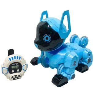 Робот-цуценя інтерактивний Smart Puppy Z105 із сенсорним керуванням, звуком та підсвічуванням Блакитний 38059 фото
