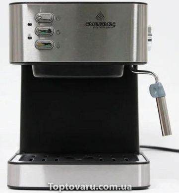 Напівавтоматична кавова машина Crownberg CB 1565 1000Вт з капучинатором 4268 фото