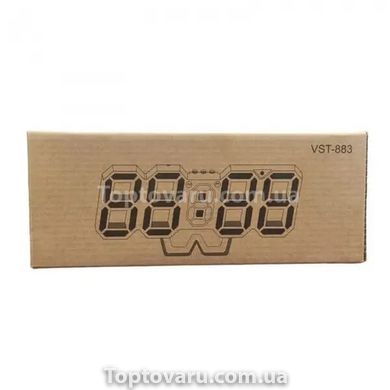 Настільний годинник VST VST-883 Біле підсвічування 11558 фото