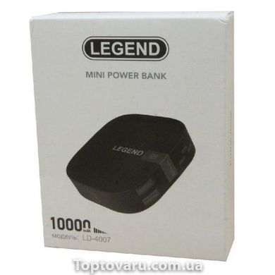 Портативное зарядное устройство Power Bank Legend LD-4007 10000mAh Черное 1763 фото