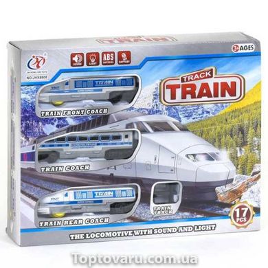 Залізниця 17 деталей на батареях JHX 8808 Track Train 12608 фото