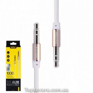 Аудио кабель Remax AUX RL-L100 1m White 2414 фото