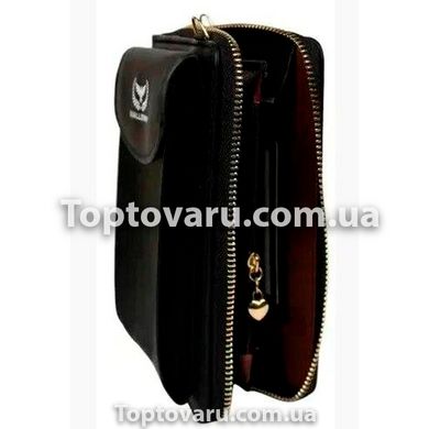 Жіночий гаманець-сумка Wallerry ZL8591 Чорний 2136 фото