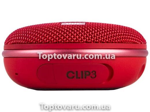 Портативная беспроводная Bluetooth колонка CLIP Plus 3 Красная 6338 фото