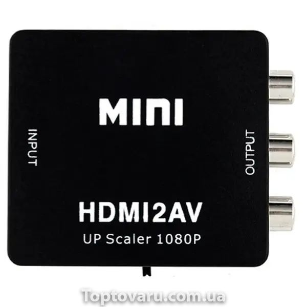 Конвертер видеосигнала HDMI в AV Черный 13013 фото