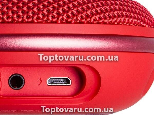 Портативная беспроводная Bluetooth колонка CLIP Plus 3 Красная 6338 фото