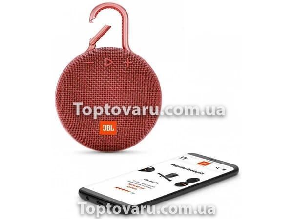 Портативная беспроводная Bluetooth колонка CLIP Plus 3 Красная 6338 фото