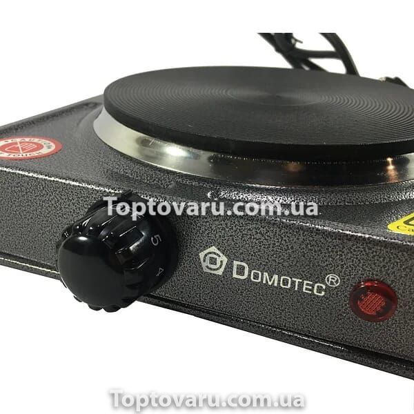 Електропліта Domotec MS 5811 1000 Вт Сіра 7762 фото