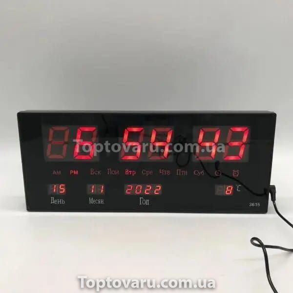 Настенные электронные часы Часы 3615 Красные 9487 фото