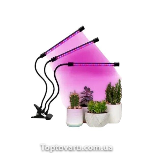 Фіто лампа Led Grow Light Потрійна 12985 фото