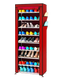 Стеллаж для хранения обуви Combination Shoe Frame 60X30X160 Красный 6729 фото 1