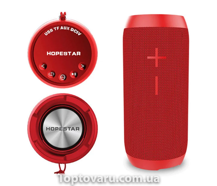 Портативна Bluetooth колонка Hopestar P7 Червона 4423 фото