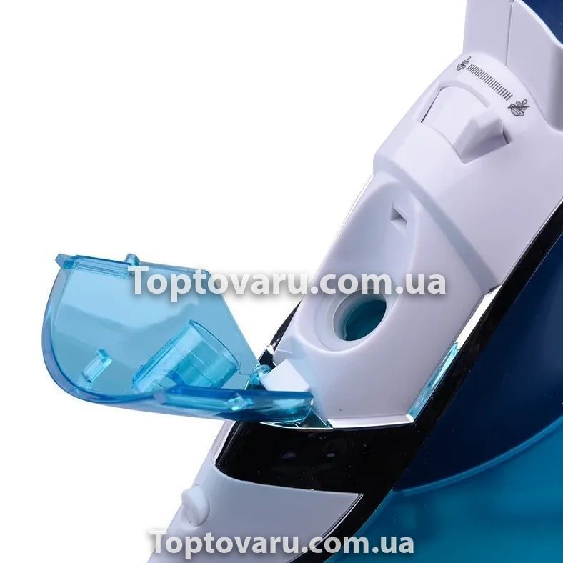 Паровой утюг DSP KD1036А керамическая подошва 2000W Голубой 4773 фото