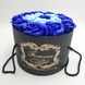 Подарунковий набір мила з троянд у капелюшної коробки Синій 4200 фото 2