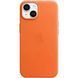 Чохол для смартфона Leather AAA Full Magsafe IC для iPhone 14 Orange 18824 фото 1