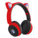 Бездротові навушники Bluetooth з котячими вушками ST-77M Червоні 9474 фото 1