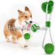 Іграшка для собак канат на присосці з м'ячем Pet molar toys Зелена 5448 фото 2