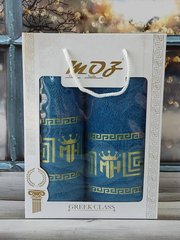 Полотенца подарочные Moz versace blue набор 2шт 16823 фото