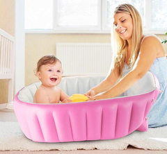 Надувная ванночка Intime Baby Bath Tub розовая