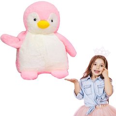 Іграшка-подушка Пінгвін з пледом 3 в 1 Рожевий 3344 фото
