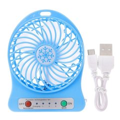 Мини-вентилятор Portable Fan Mini Голубой