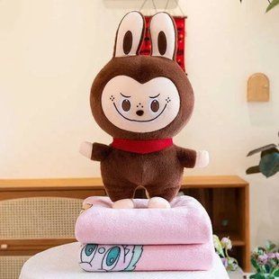 Игрушка-плед Лабубу 49см плед 100*150см 030699 Коричневый 28039 фото