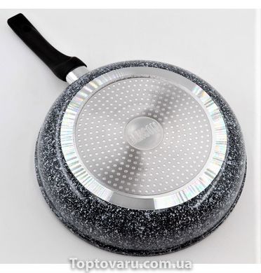 Сковорода з антипригарним гранітним покриттям з кришкою 24*5.5 см BN-515 5244 фото