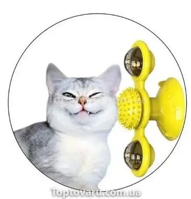 Игрушка для кота интеллектуальная Спиннер Желтый 10558 фото