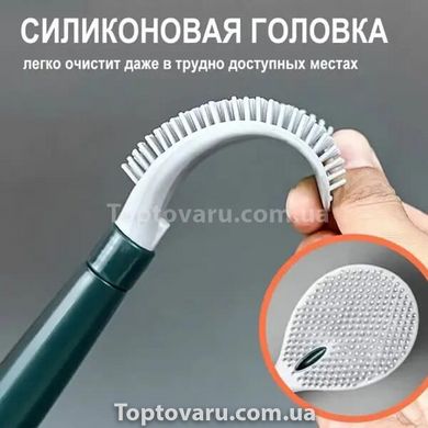 Йоршик для унітазу Toilet Brush (силіконовий з дозатором для миючого) 10141 фото
