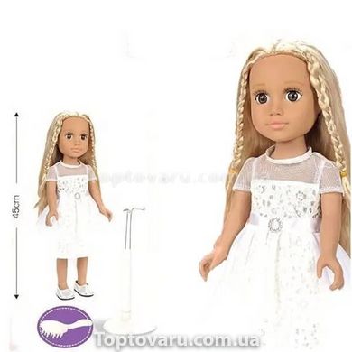 Лялька Модниця у білій сукні 45см Baby Ardana 15537 фото