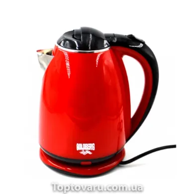 Электрический чайник с металлической колбой Goldberg GB-8689 Красный 4720 фото