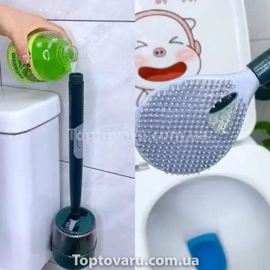 Ершик для унитаза Toilet Brush (силиконовый с дозатором для моющего) 10141 фото