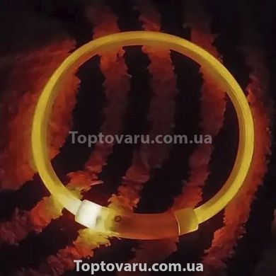 Универсальный светящийся ошейник для собак Trox TR-35 Оранжевый 11347 фото