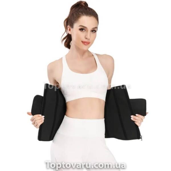 Утягуючий пояс для схуднення Waist training corset Чорний XXL 22916 фото