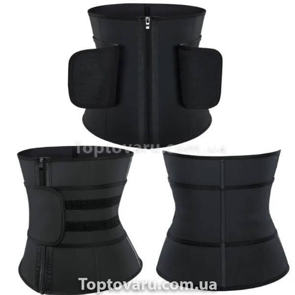 Утягуючий пояс для схуднення Waist training corset Чорний XXL 22916 фото