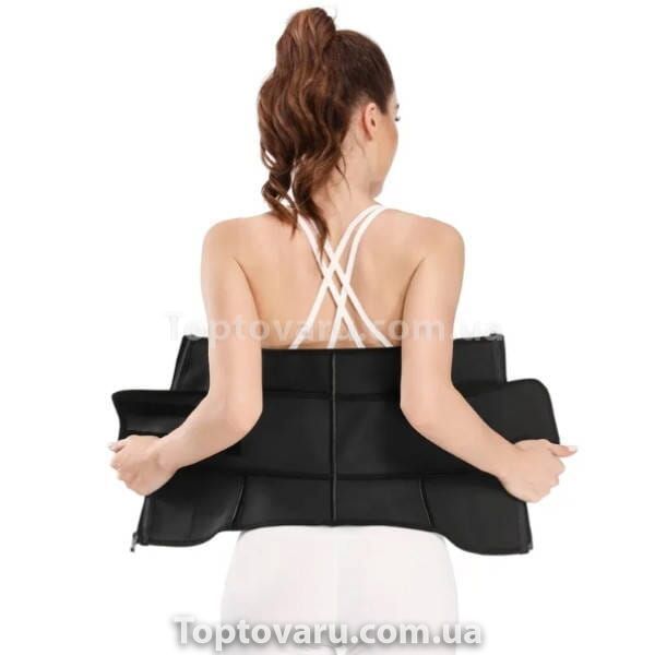 Утягуючий пояс для схуднення Waist training corset Чорний XXL 22916 фото