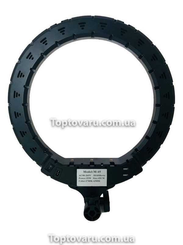 Кільцева світлодіодна лампа / RING LIGHT RL18 (діаметр 46 см / 55W) (3-PH) 4327 фото