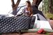 Туристичний надувний матрац з подушками Outdoor Sleeping із вбудованим насосом Чорний 10552 фото 6