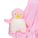 Іграшка-подушка Пінгвін з пледом 3 в 1 Рожевий 3344 фото 2
