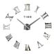 Часы настенные "Сделай сам" большие с римскими цифрами 3D DIY CLOCK Серебро 13166 фото 1
