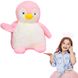 Іграшка-подушка Пінгвін з пледом 3 в 1 Рожевий 3344 фото 1