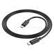 Кабель HOCO X88 Gratified 60W charging data cable for Type-C to Type-C Black 22493 фото 3